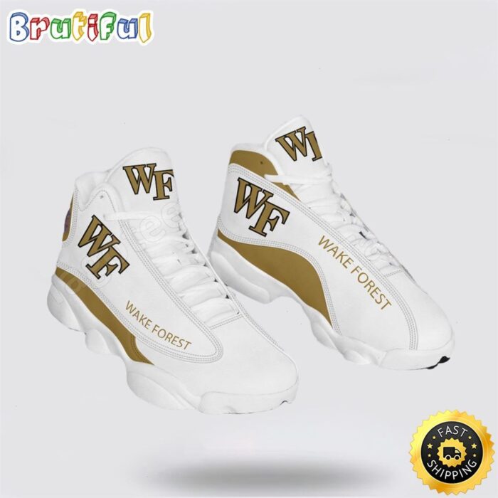 NCAA Wake Forest Air Jordan 13 Printed Logo JD 13