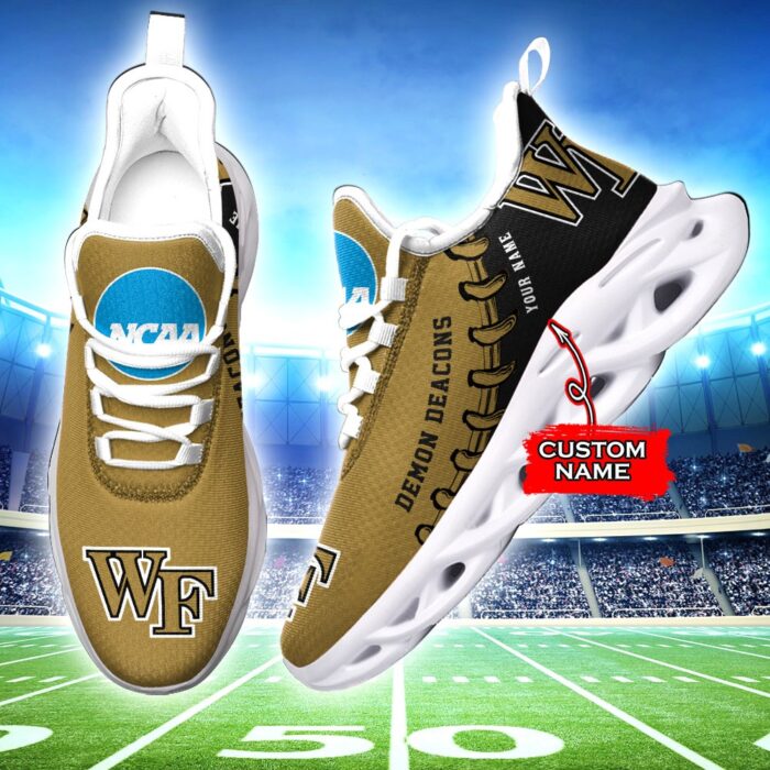 NCAA Wake Forest Demon Deacons Max Soul Sneaker Custom Name 05 M12