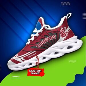 NCAA Washington State Cougars Max Soul Sneaker Custom Name 62RTT1640