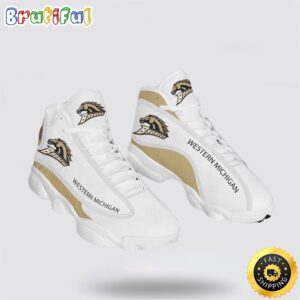 NCAA Western Michigan Air Jordan 13 Printed Logo JD 13