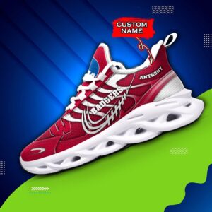 NCAA Wisconsin Badgers Max Soul Sneaker Custom Name 65 M12HTN4335