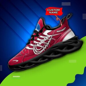 NCAA Wisconsin Badgers Max Soul Sneaker Custom Name 65 M12HTN4335