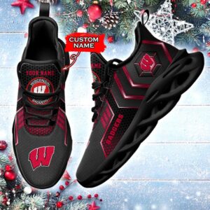 NCAA Wisconsin Badgers Max Soul Sneaker Custom Name 69HTN2328