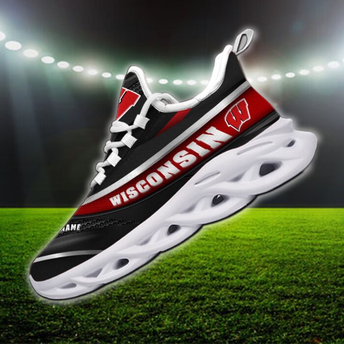 NCAA Wisconsin Badgers Max Soul Sneaker Custom Name 94