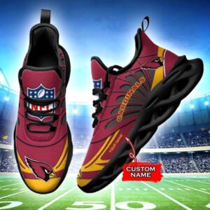 NFL Arizona Cardinals Max Soul Sneaker Custom Name 62M12