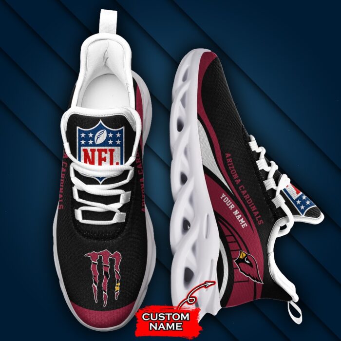 NFL Arizona Cardinals Max Soul Sneaker Monster Custom Name Style 2