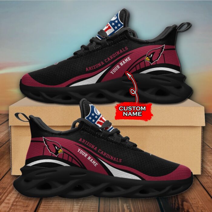 NFL Arizona Cardinals Max Soul Sneaker Monster Custom Name Style 2