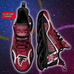 NFL Atlanta Falcons Max Soul Sneaker Adidas Custom Name 35M12