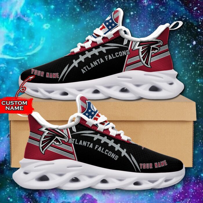 NFL Atlanta Falcons Max Soul Sneaker Custom Name 46M12