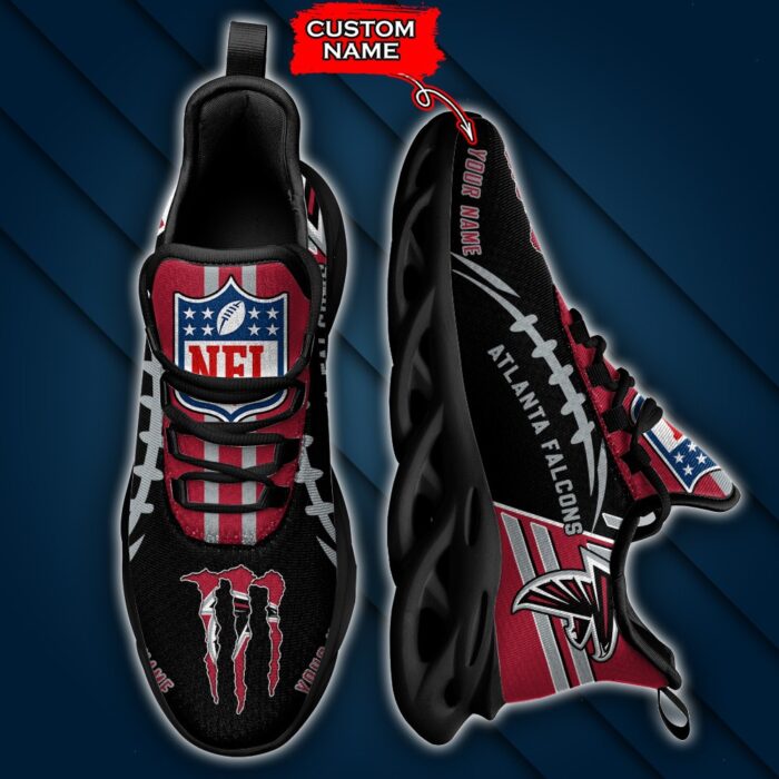 NFL Atlanta Falcons Max Soul Sneaker Custom Name 46M12