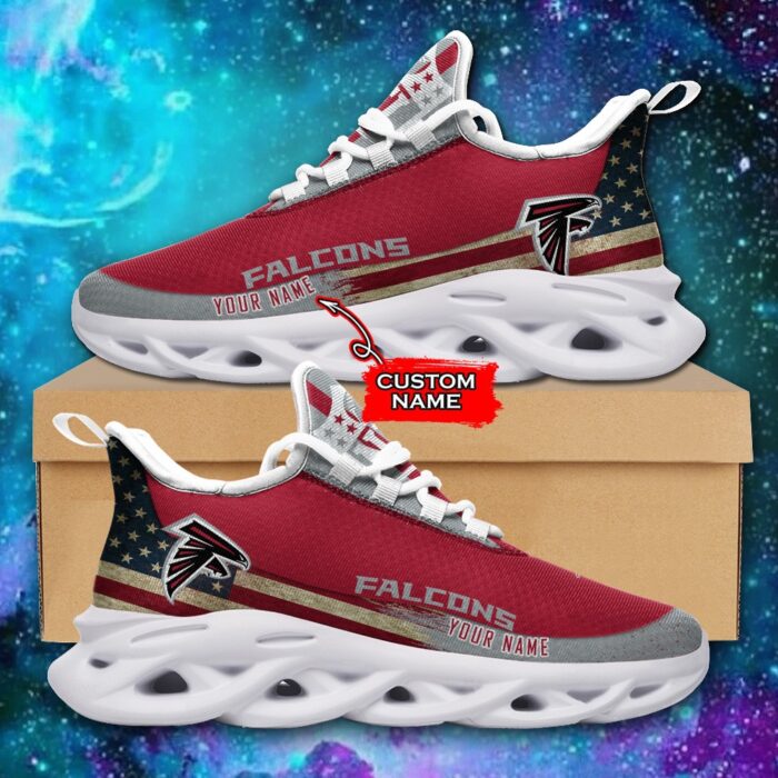 NFL Atlanta Falcons Max Soul Sneaker Monster Custom Name 42M12