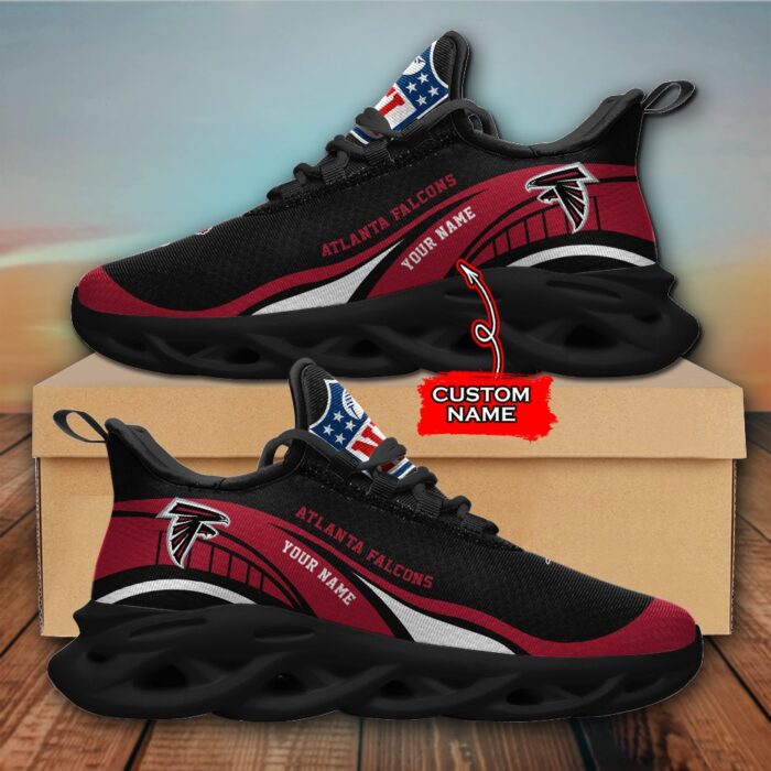 NFL Atlanta Falcons Max Soul Sneaker Monster Custom Name Style 2