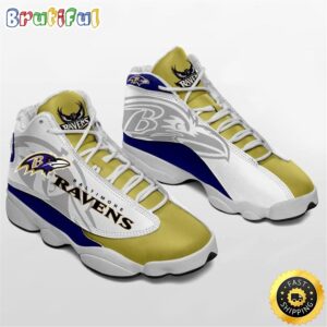 NFL Baltimore Ravens Air Jordan 13 Shoes V2