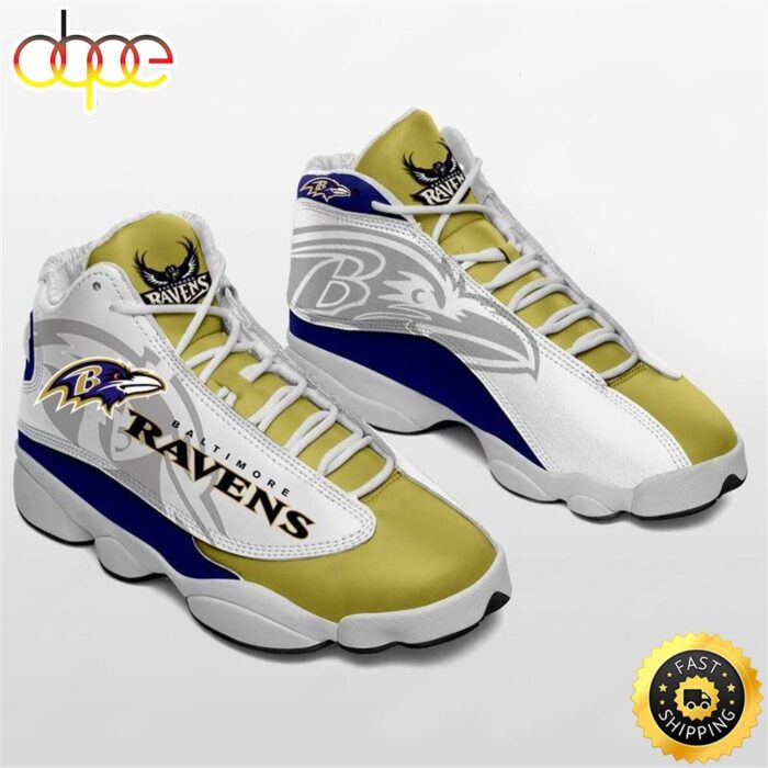 NFL Baltimore Ravens Air Jordan 13 Shoes V2