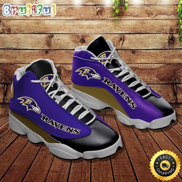 NFL Baltimore Ravens Air Jordan 13 Shoes V3