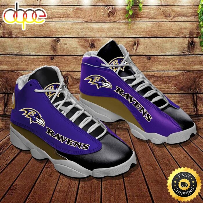 NFL Baltimore Ravens Air Jordan 13 Shoes V3