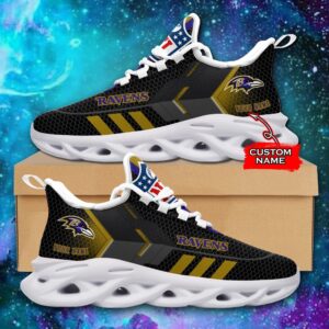 NFL Baltimore Ravens Max Soul Sneaker Custom Name 43M1