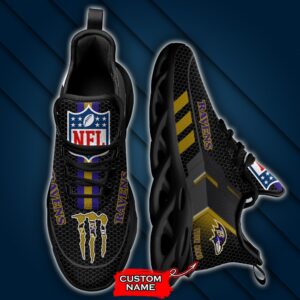 NFL Baltimore Ravens Max Soul Sneaker Custom Name 43M1