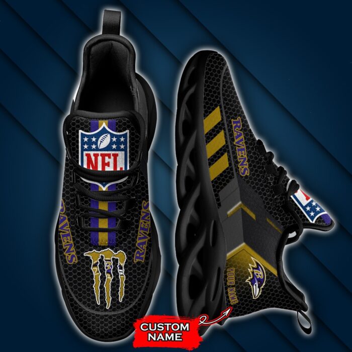 NFL Baltimore Ravens Max Soul Sneaker Custom Name 43M1