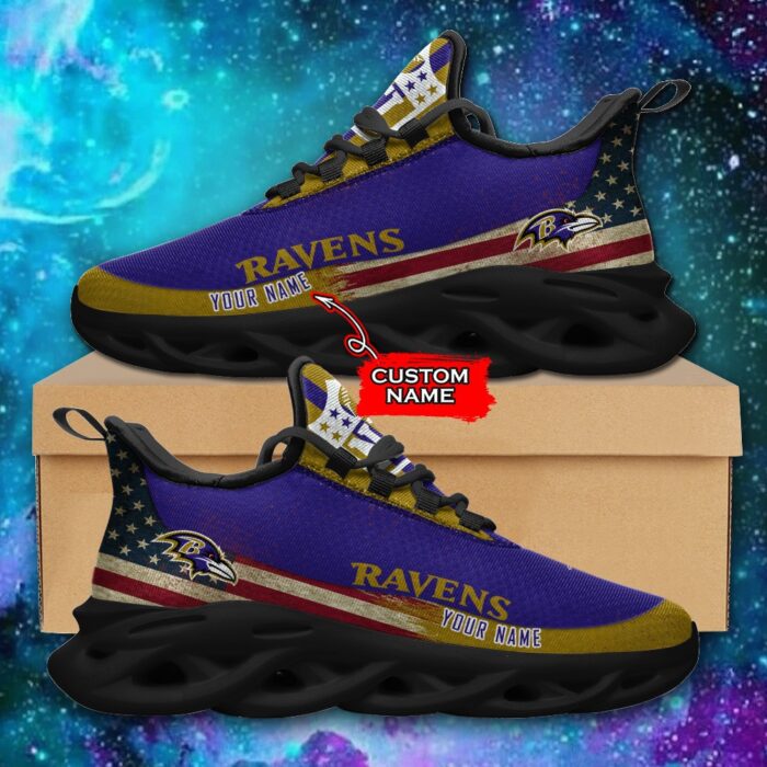 NFL Baltimore Ravens Max Soul Sneaker Custom Name Pod 42 M1RTT