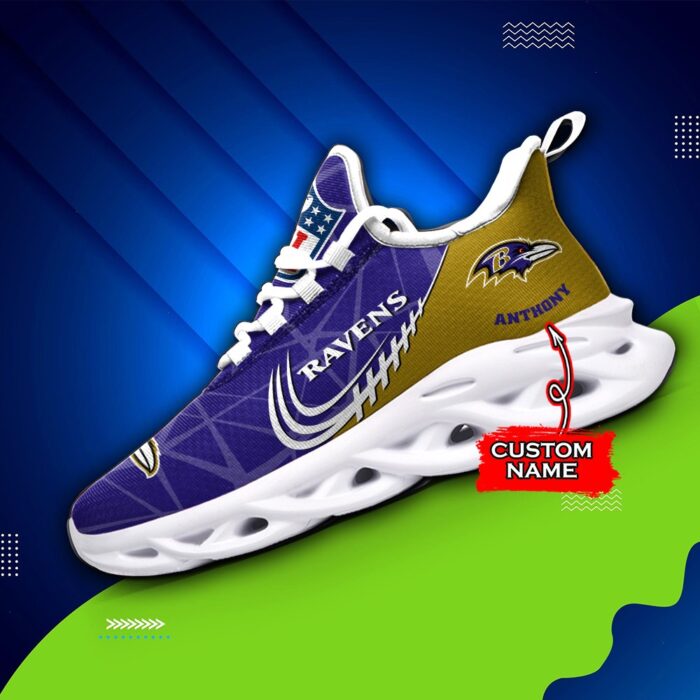 NFL Baltimore Ravens Max Soul Sneaker Custom Name Ver 3