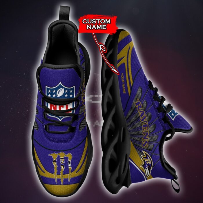 NFL Baltimore Ravens Max Soul Sneaker Custom Name Ver 8