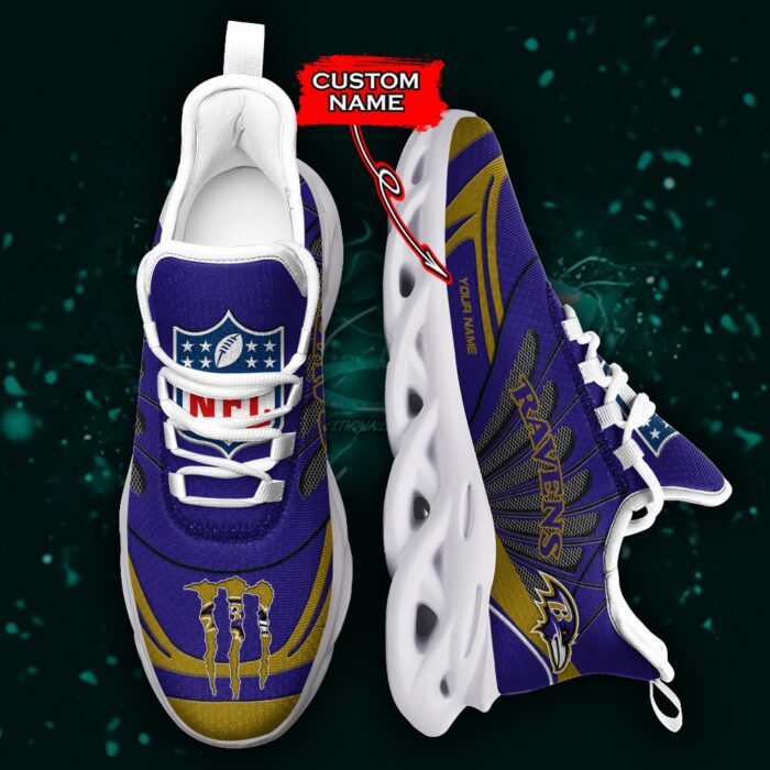 NFL Baltimore Ravens Max Soul Sneaker Custom Name Ver 8