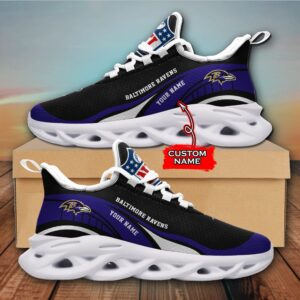 NFL Baltimore Ravens Max Soul Sneaker Monster Custom Name Style 2