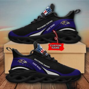 NFL Baltimore Ravens Max Soul Sneaker Monster Custom Name Style 2