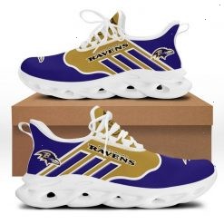 NFL Baltimore Ravens Purple Gold Max Soul Shoes