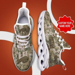 NFL Buffalo Bills Custom Name Camo Max Soul Shoes