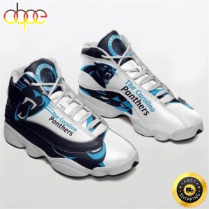 NFL Carolina Panthers Grey Black Air Jordan 13 Shoes