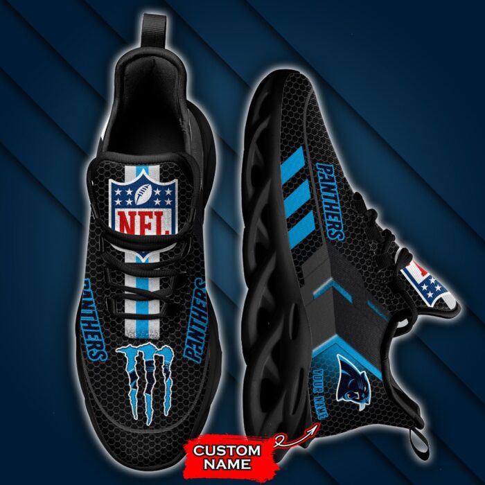 NFL Carolina Panthers Max Soul Sneaker Custom Name 43M1