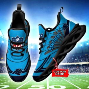 NFL Carolina Panthers Max Soul Sneaker Custom Name 62M12