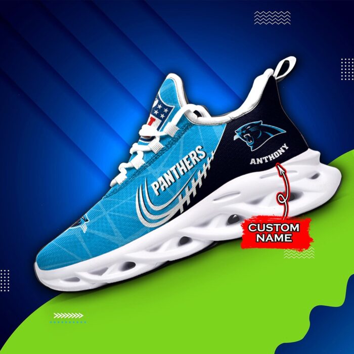 NFL Carolina Panthers Max Soul Sneaker Custom Name Ver 3