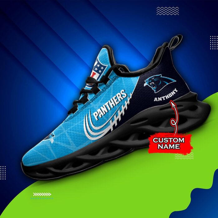 NFL Carolina Panthers Max Soul Sneaker Custom Name Ver 3