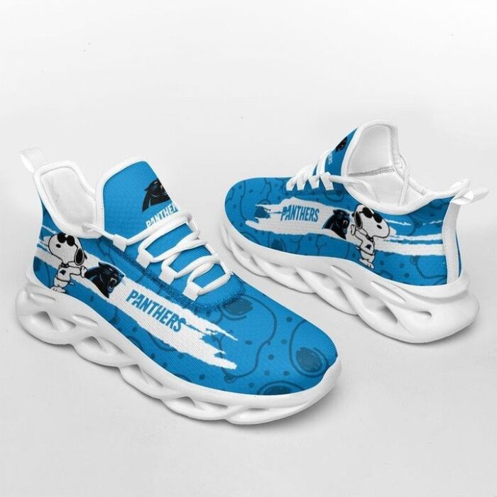 NFL Carolina Panthers Snoopy Blue Max Soul Shoes