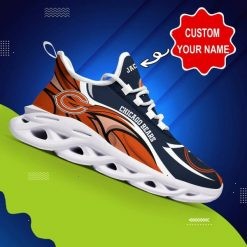 NFL Chicago Bears Custom Name Snearker Hot Trending Gif Max Soul Shoes