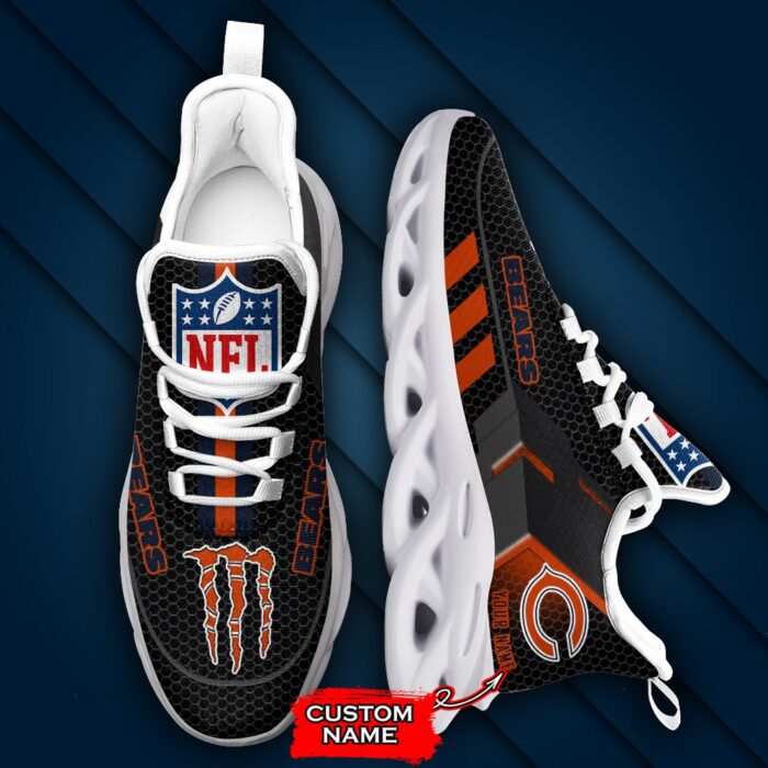 NFL Chicago Bears Max Soul Sneaker Custom Name 43M1