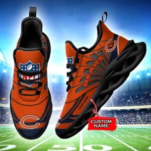 NFL Chicago Bears Max Soul Sneaker Custom Name 62M12