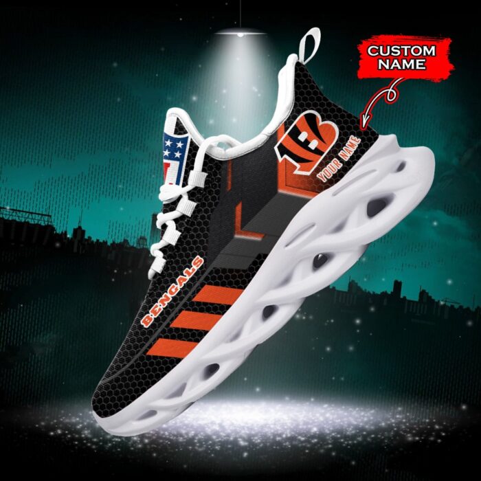 NFL Cincinnati Bengals Max Soul Sneaker Monster Custom Name 43M12