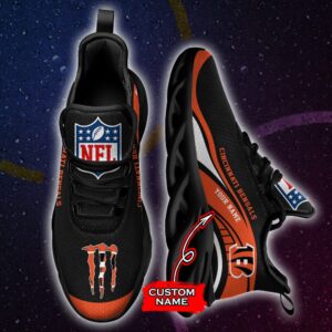 NFL Cincinnati Bengals Max Soul Sneaker Monster Custom Name Style 2