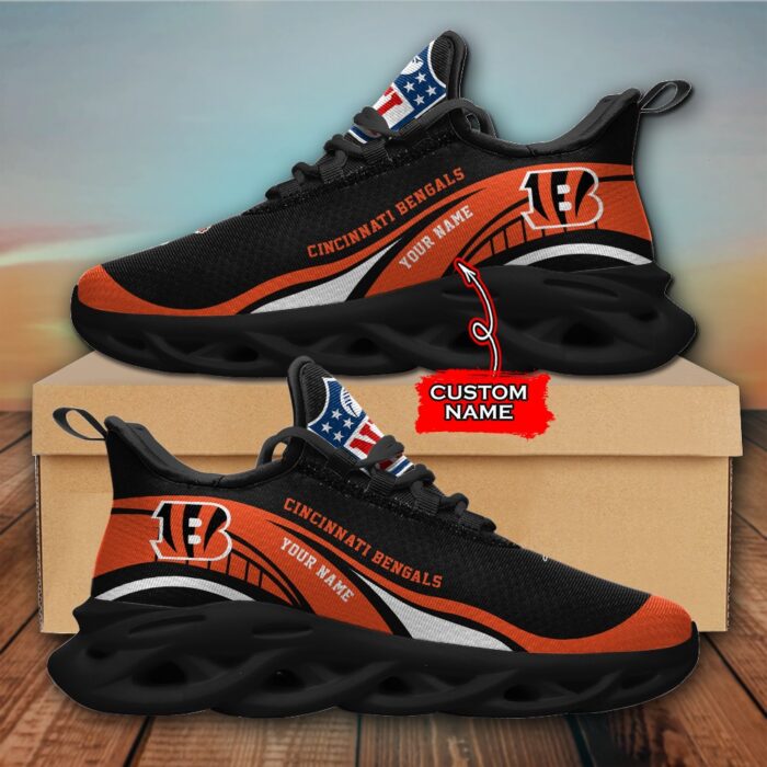 NFL Cincinnati Bengals Max Soul Sneaker Monster Custom Name Style 2