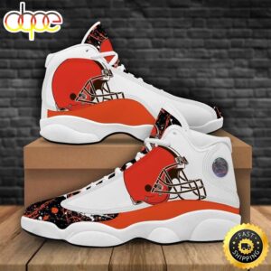 NFL Cleveland Browns Air Jordan 13 Shoes V2