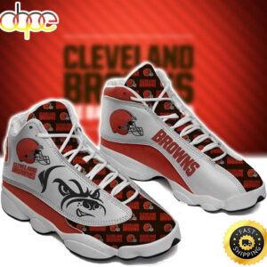 NFL Cleveland Browns Air Jordan 13 Shoes V3