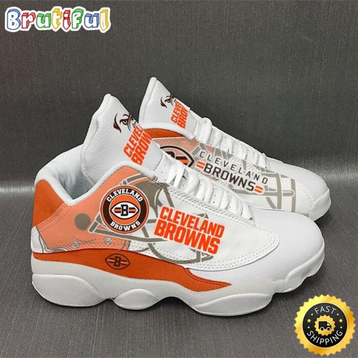 NFL Cleveland Browns Air Jordan 13 Sneaker Shoes