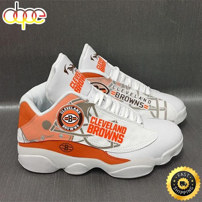 NFL Cleveland Browns Air Jordan 13 Sneaker Shoes