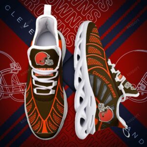 NFL Cleveland Browns Brown Orange Max Soul Shoes V2