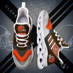 NFL Cleveland Browns Grey Orange Max Soul Shoes