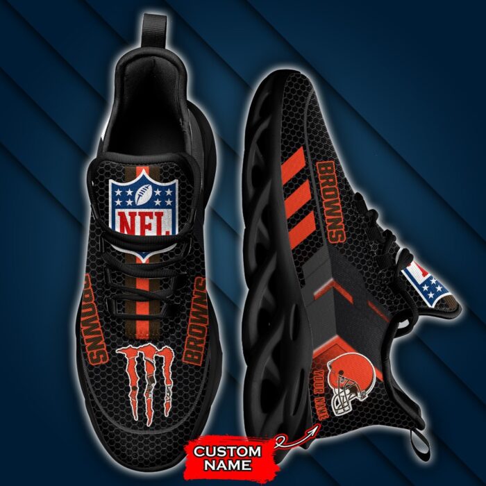 NFL Cleveland Browns Max Soul Sneaker Custom Name 43M1